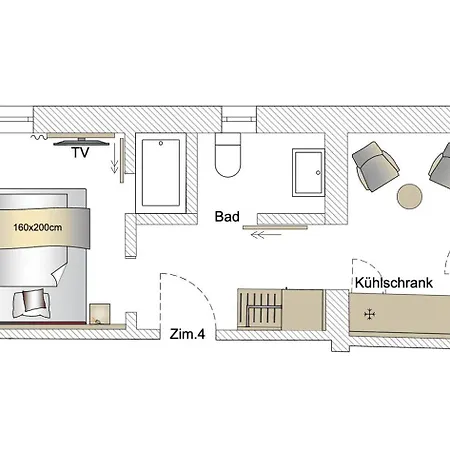 게스트하우스 Gaestehaus Am Kurparkweg, Fruehstueckspension 라이트임윙클
